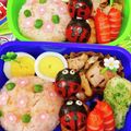 S＊mama♡'s cooksnap of when they made ミニトマトてんとう虫☆簡単キャラ弁に!!.