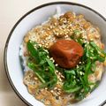 ☆yopipi's cooksnap of when they made 納豆〜お酢、ネギ、梅干しでさっぱりと。.
