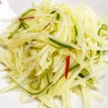 eowyn's cooksnap of when they made じゃがいもの酸味辛味炒め(酸辣土豆丝).