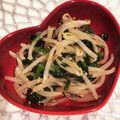 tikariri's cooksnap of when they made モヤシとほうれん草のピリ辛ナムル.