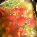 Hightea1's cooksnap of when they made 簡単10分♪豆苗とトマトの中華スープ♪.