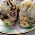 ひっこ's cooksnap of when they made お弁当に！炒り卵とチーズのおにぎり.