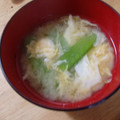 はあとん's cooksnap of when they made 絹さやと卵のお味噌汁.