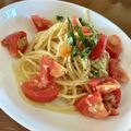 berryあい's cooksnap of when they made 夏の休日ランチにトマトとツナの冷製パスタ.