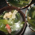 ちかぽん０８０３'s cooksnap of when they made 小松菜とカニカマのスープ❤我が家のお助け.