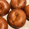 あちゃっこ♪'s cooksnap of when they made ふすまパンミックスでブルーベリーベーグル.