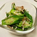 クックXSNEWO☆'s cooksnap of when they made 簡単！オクラ☆えのき☆梅干しの胡麻和え.