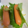 もきち☆'s cooksnap of when they made ウインナーを山葵と大葉で.