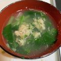 クック6VWZLC☆'s cooksnap of when they made 餃子のタネの残りで 肉団子スープ.