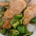 もきち☆'s cooksnap of when they made 甘とうがらし豚肉マヨ炒め.