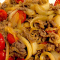 ひなまなここのはは's cooksnap of when they made 牛細切れとトマトのカレー炒め.