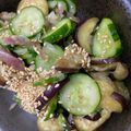 モモに夢中's cooksnap of when they made 味付け昆布茶のみ♡きゅうりとナスの浅漬け.