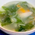 やよい・M's cooksnap of when they made 冷しゃぶの肉を茹でた汁で！わかめスープ.