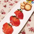 SakuranboX's cooksnap of when they made いちごの飾り切り.