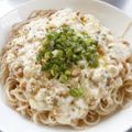 お塩と砂糖's cooksnap of when they made オリーブオイル納豆豆腐そば.