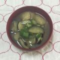 おはなすき's cooksnap of when they made なす オクラ 油揚げの味噌汁^^.