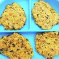つまみさん's cooksnap of when they made 離乳食後期手掴み食べ☆三色ライスお焼き.