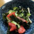 はなぴっち's cooksnap of when they made トマト・胡瓜・カニカマの酢の物♪.