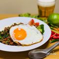 jenis's cooksnap of when they made 本格ガパオ　豚挽き肉のバジル炒め.