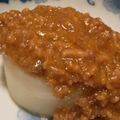 おむまんま's cooksnap of when they made 肉味噌だれでふろふき大根.