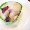 テン丸's cooksnap of when they made 卵ナシ♪さつまいもの❤黒糖蒸しパン❤.
