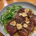 gomibaco's cooksnap of when they made にんにくがアクセント！鰹のたたき.