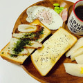 choco831's cooksnap of when they made 揚げない♡竹輪の磯部揚げ風トースト♪.