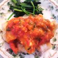 ひさピー's cooksnap of when they made チキンのとまとバジルソース☆ミ.