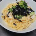 クックNSB11P☆'s cooksnap of when they made 牛乳で作るワンパン明太クリームパスタ.