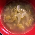 ひろ0922's cooksnap of when they made 優しい味の☆セロリスープ.