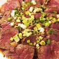 AYRH♡'s cooksnap of when they made おうち居酒屋♡牛肉のたたき.