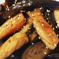 MIKOさん's cooksnap of when they made 下味不要！ナスとサラダチキン 甘辛炒め.
