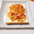 ぱふ's cooksnap of when they made 余ったパスタで簡単トースト（コツあり）.