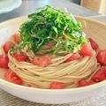 ばぢこ's cooksnap of when they made さっぱり！トマトと大葉の冷たいパスタ.