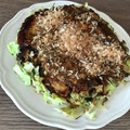 Yokchina's cooksnap of when they made ふわっとメレンゲお好み焼き.