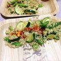 miwayon's cooksnap of when they made キヌアとズッキーニのピリ辛サラダ.