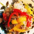友梨香ママ's cooksnap of when they made 春雨とひき肉の韓国風炒め物.