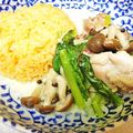 shunmom's cooksnap of when they made 鶏と小松菜のクリーム煮＆キャロットライス.