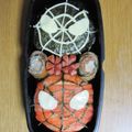 hirotofumi's cooksnap of when they made スパイダーマン♪『キャラ弁』.