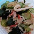月✳Iris's cooksnap of when they made きゅうりとカニカマ＆わかめの和え物.