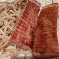 大森ヨーグルト's cooksnap of when they made 厚切りベーコンのステーキ。もやし添え.