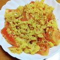 55才のおじさん's cooksnap of when they made トマトと卵◎中華風炒め.