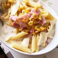 猫田課長's cooksnap of when they made ひとりランチに♪ミルクスープパスタ.