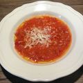 Yokchina's cooksnap of when they made とろ～りチーズのトマトスープ☆トルコ.