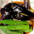 さんすけママ☆'s cooksnap of when they made 揚げない！ナスとオクラの揚げ浸し？.