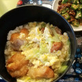 ☆hikonyan☆'s cooksnap of when they made 冷凍から揚げで簡単！から揚げとじ丼♪.