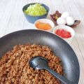 ❊プゥ❊'s cooksnap of when they made ［cafe丼 ﾍﾙｼｰ甘辛味噌そぼろ丼］.