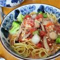 skateri's cooksnap of when they made マヨが決めて♡地中海風スープスパ.