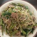 Jintomilk's cooksnap of when they made 空心菜と豚肉のにんにく炒め.
