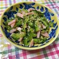 yumeko2's cooksnap of when they made ゴーヤとハムの酢の物♪.